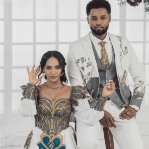 Darker Design Wedding Habesha Couples Outfit